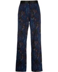 Rosetta Getty - Tuxedo Floral-print Trousers - Lyst