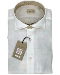 Xacus - Point-Collar Buttoned Shirt - Lyst
