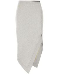 The Attico - Asymmetrical Midi Skirt - Lyst