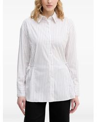 Sisley - Striped Wrap Shirt - Lyst