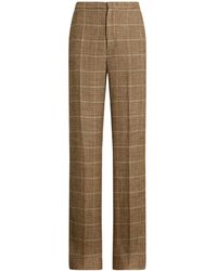 Polo Ralph Lauren - Plaid Straight-leg Trousers - Lyst