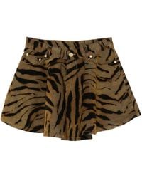 Ganni - Denin Mini Skirt - Lyst