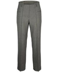 Ganni - Pantalon Droit À Détail Torsadé - Lyst