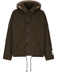 Dolce & Gabbana - Diamond-Quilt Padded Jacket - Lyst