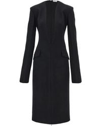 Ferragamo - Kleid Mit V-Ausschnitt - Lyst