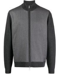 Dunhill - Panelled Zip-up Cardigan - Lyst