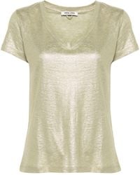 Max & Moi - Glitter-detail Linen T-shirt - Lyst