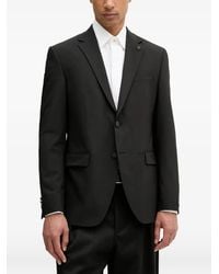 KARL LAGERFELD - Logo-Plaque Single-Breasted Blazer - Lyst