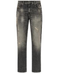 DIESEL - D-Strukt Destroyed-Effect Jeans - Lyst
