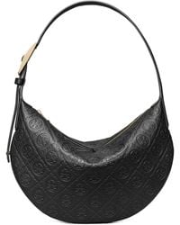 Tory Burch - T Monogram Balloon Small Pebble Shoulder Bag - Lyst