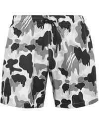 Philipp Plein - Camouflage Swim Shorts - Lyst