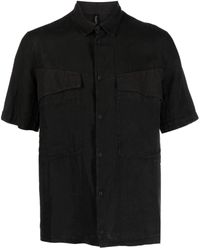 Transit - Short-sleeve Linen-cotton Shirt - Lyst