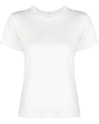 The Row - T-shirt en coton à col rond - Lyst