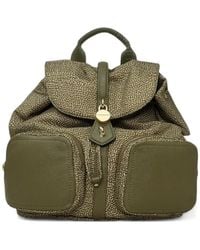 Borbonese - Flap-Top Printed Backpack - Lyst