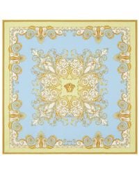 Versace - Barocco Print Silk Foulard - Lyst