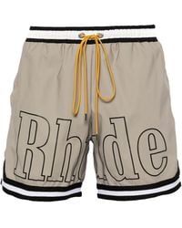 Rhude - Mid-Rise Swim Shorts - Lyst