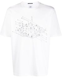 C.P. Company - Graphic-print Cotton-jersey T-shirt - Lyst