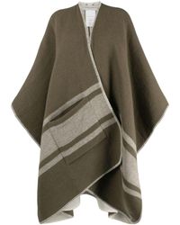 Golden Goose - Striped Batwing-sleeve Felted Cape - Lyst