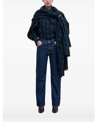DARKPARK - Georgia Detachable-Scarf Check Shirt - Lyst