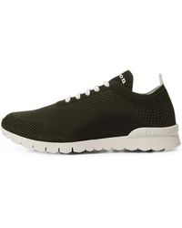 Kiton - Knitted Lace-Up Sneakers - Lyst