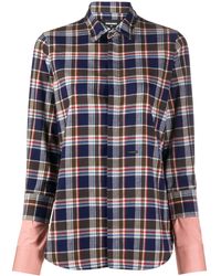 DSquared² - Geruite Blouse - Lyst
