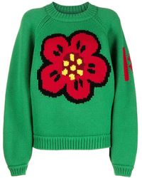 KENZO - Boke Flower Motif Embroidered Sweater - Lyst