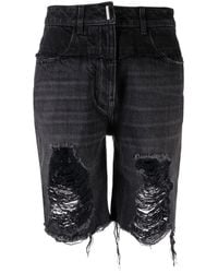Givenchy - Denim Knee-Length Shorts - Lyst