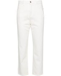 Patrizia Pepe - Cropped-Jeans mit hohem Bund - Lyst