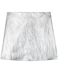 MSGM - Striped Mini Skirt - Lyst