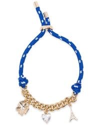 Maje - Flower Heart Charm Bracelet - Lyst