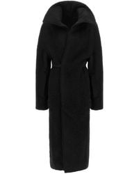 Rick Owens - Abrigo Dracucollar Con Cinturón - Lyst