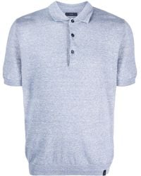 Fay - Knitted Short-sleeve Polo Shirt - Lyst