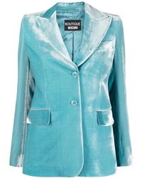 Moschino - Peak-Lapel Single-Breasted Blazer - Lyst