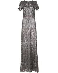 Tadashi Shoji Avondjurk Met Pailletten - Grijs