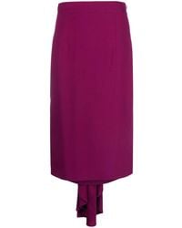 Moschino - High-Waisted Asymmetric Midi Skirt - Lyst