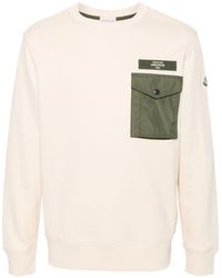 Moncler - Logo-patch Cotton-blend Sweatshirt - Lyst