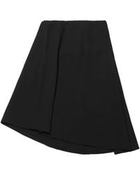Jil Sander - Asymmetric-Hem Strapless Dress - Lyst