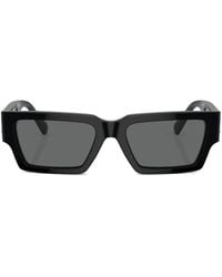Versace - Medusa Head Rectangle-Frame Sunglasses - Lyst