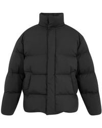 Saint Laurent - Quilted High-Neck Jacket - Lyst
