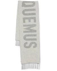 Jacquemus - Logo-Intarsia Fringed Scarf - Lyst