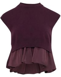 3.1 Phillip Lim - Pleated-Peplum Sweater - Lyst