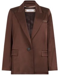 Peserico - Satin Blazer - Lyst