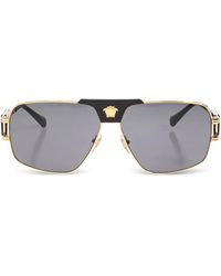 Versace - Medusa Geometric-Frame Sunglasses - Lyst
