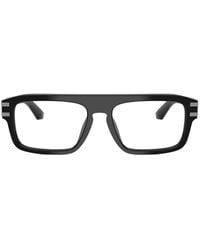 Dolce & Gabbana - Lunettes De Vue À Monture Rectangulaire Et Plaque Logo - Lyst