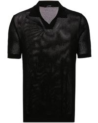 Tagliatore - Jake Open-knit Polo Shirt - Lyst