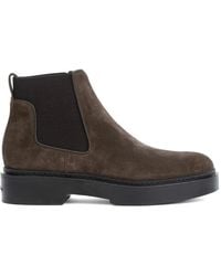 Santoni - Suede Chelsea Boots - Lyst
