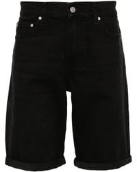 Calvin Klein - Halbhohe Jeans-Shorts - Lyst