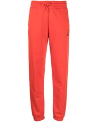 KENZO - Embroidered-logo Cotton Track Pants - Lyst