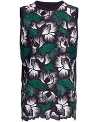 Elie Saab - Haut En Macramé À Fleurs - Lyst