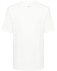 Jil Sander - T-shirt en coton à logo imprimé - Lyst